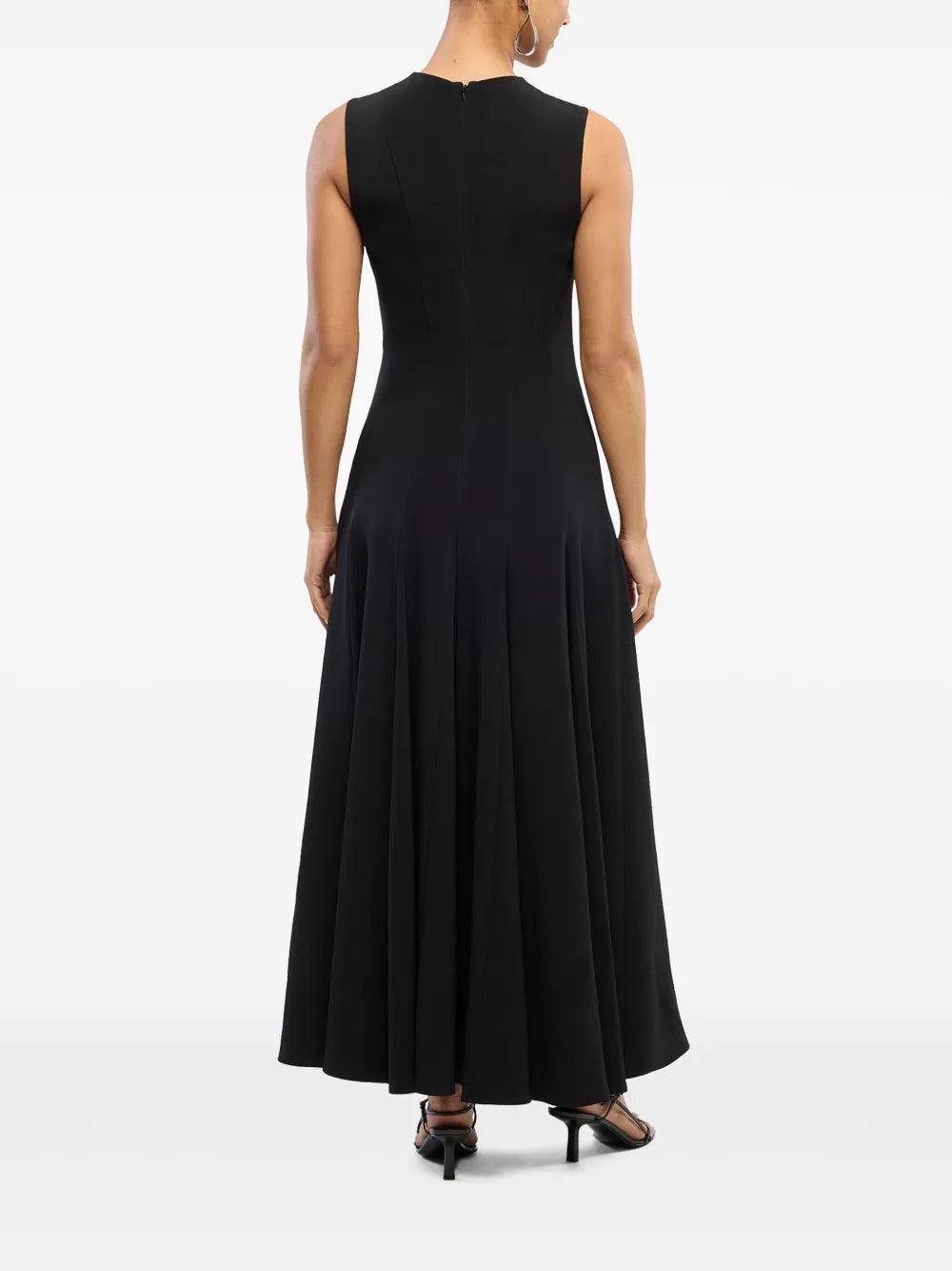 Another Tomorrow Panelled Flared Dress