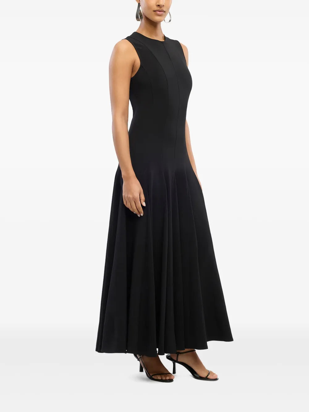 Another Tomorrow Panelled Flared Dress