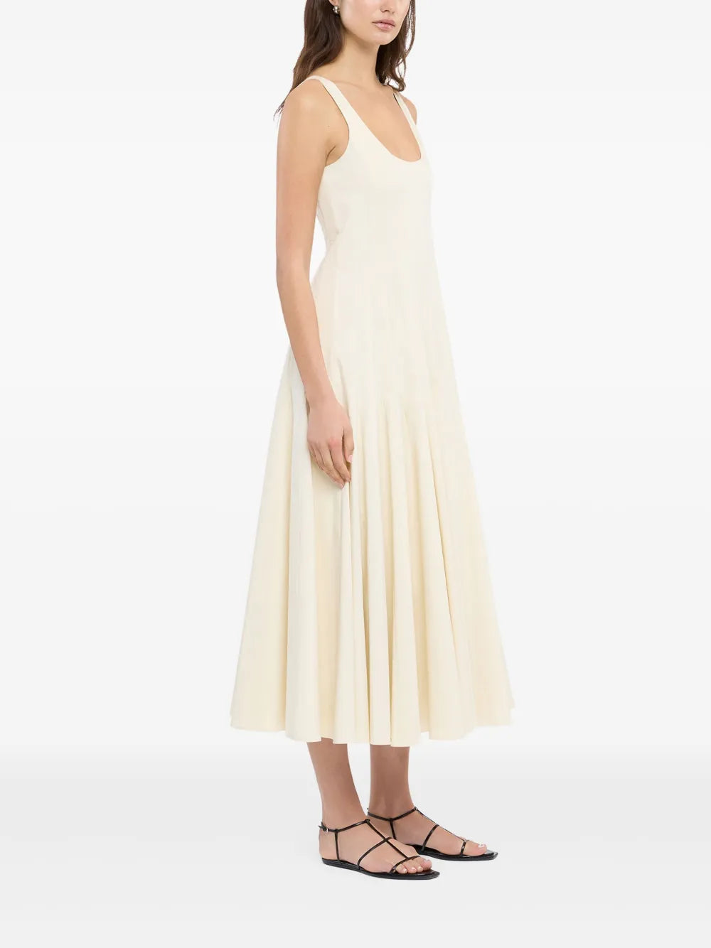 Another Tomorrow Tank Flared Dress