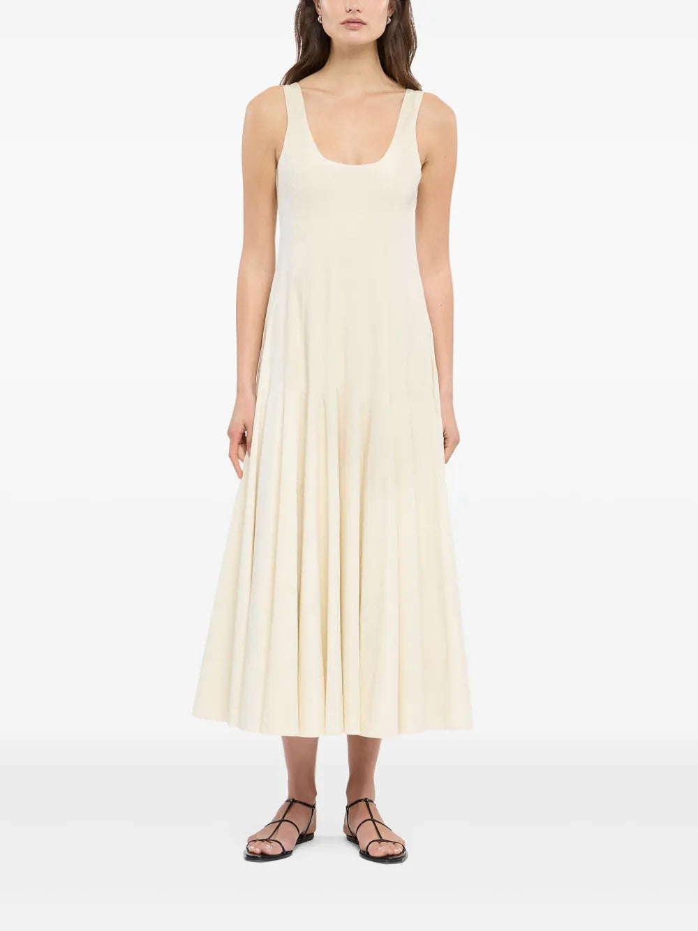 Another Tomorrow Tank Flared Dress