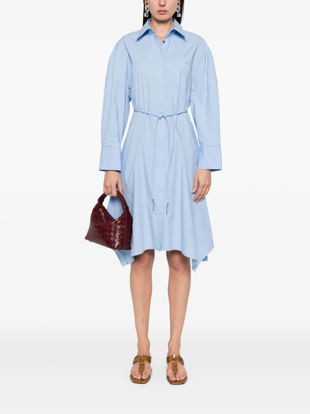Fabiana Filippi Chain Link Detail Midi Dress