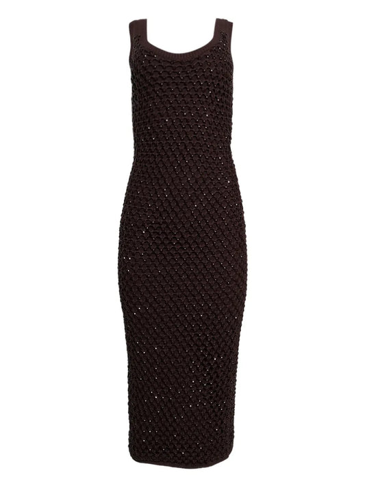 Diotima Emin Embellished Midi Dress
