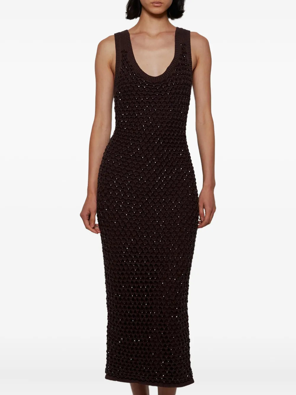 Diotima Emin Embellished Midi Dress