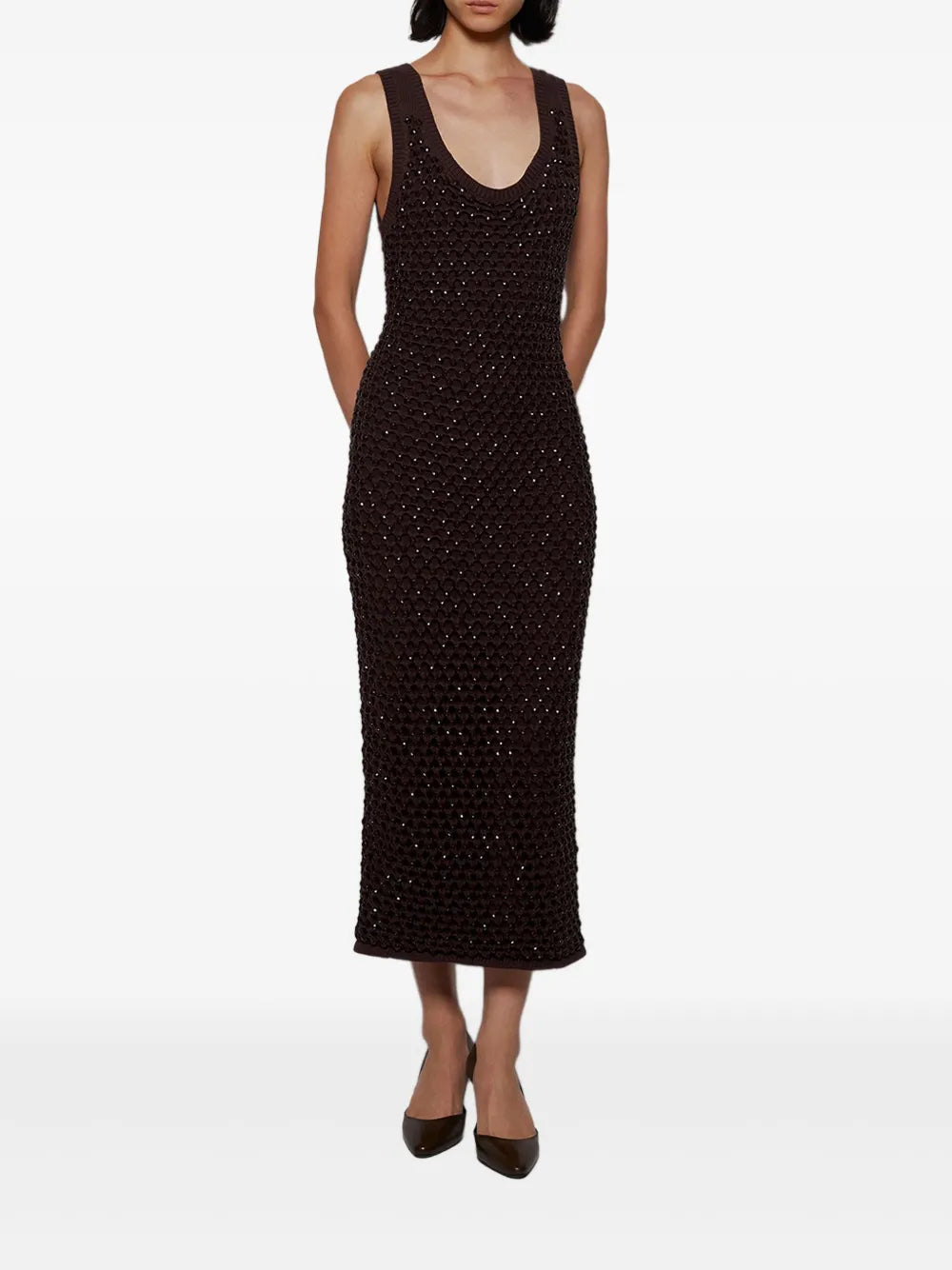 Diotima Emin Embellished Midi Dress