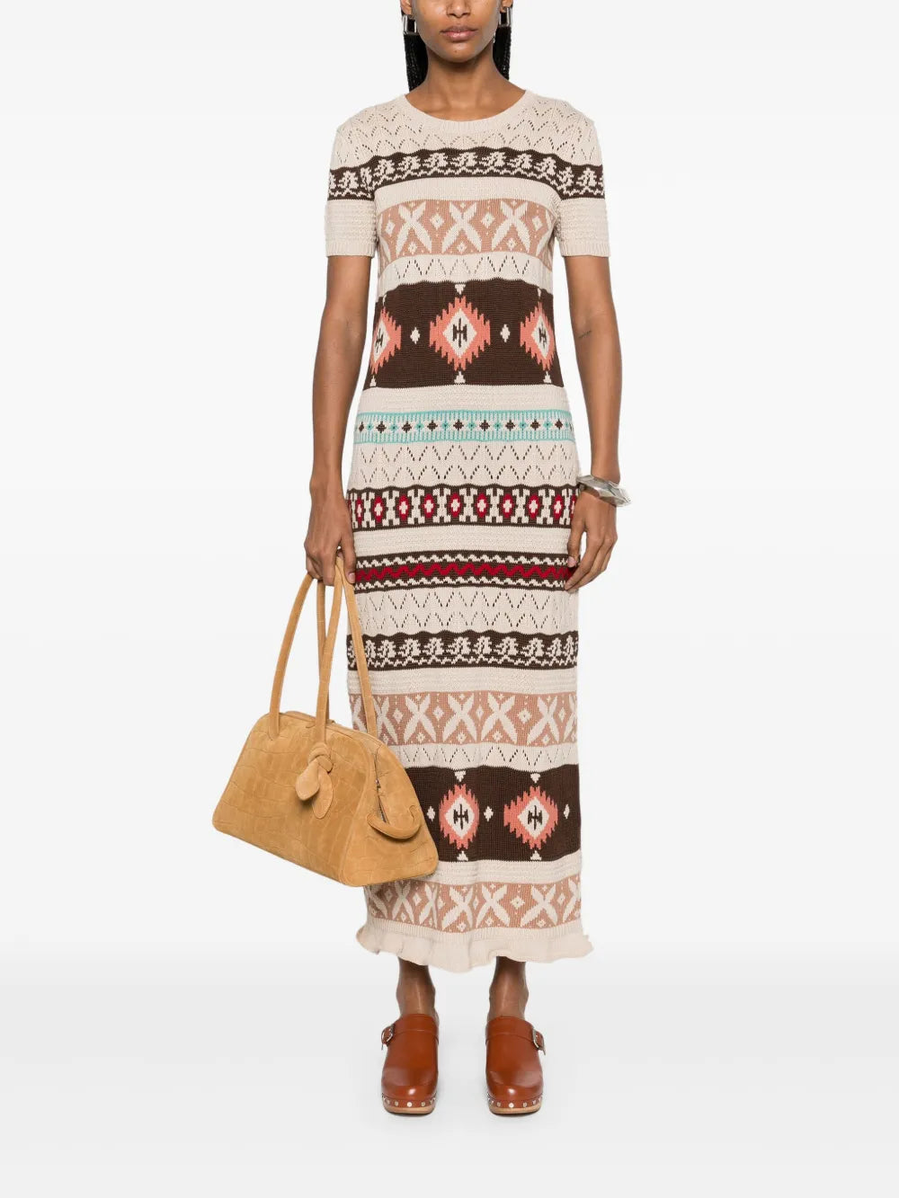 Fortela Crochet Maxi Dress