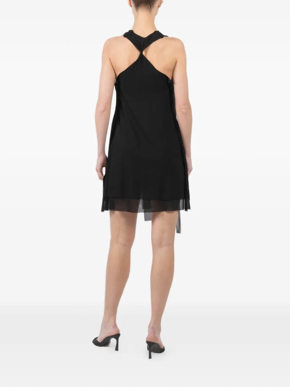 Setchu Tie Neck Mini Dress
