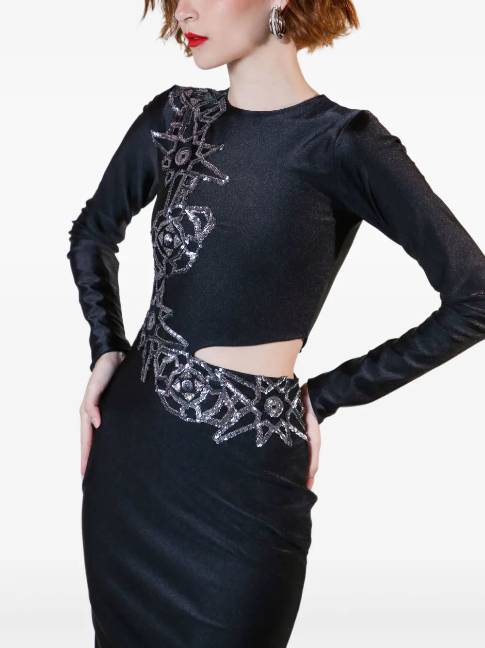 Lethicia Bronstein Martini Midi Dress