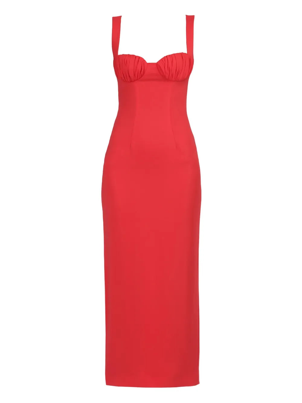 Rowen Rose Gathered Detail Sleeveless Midi Dress