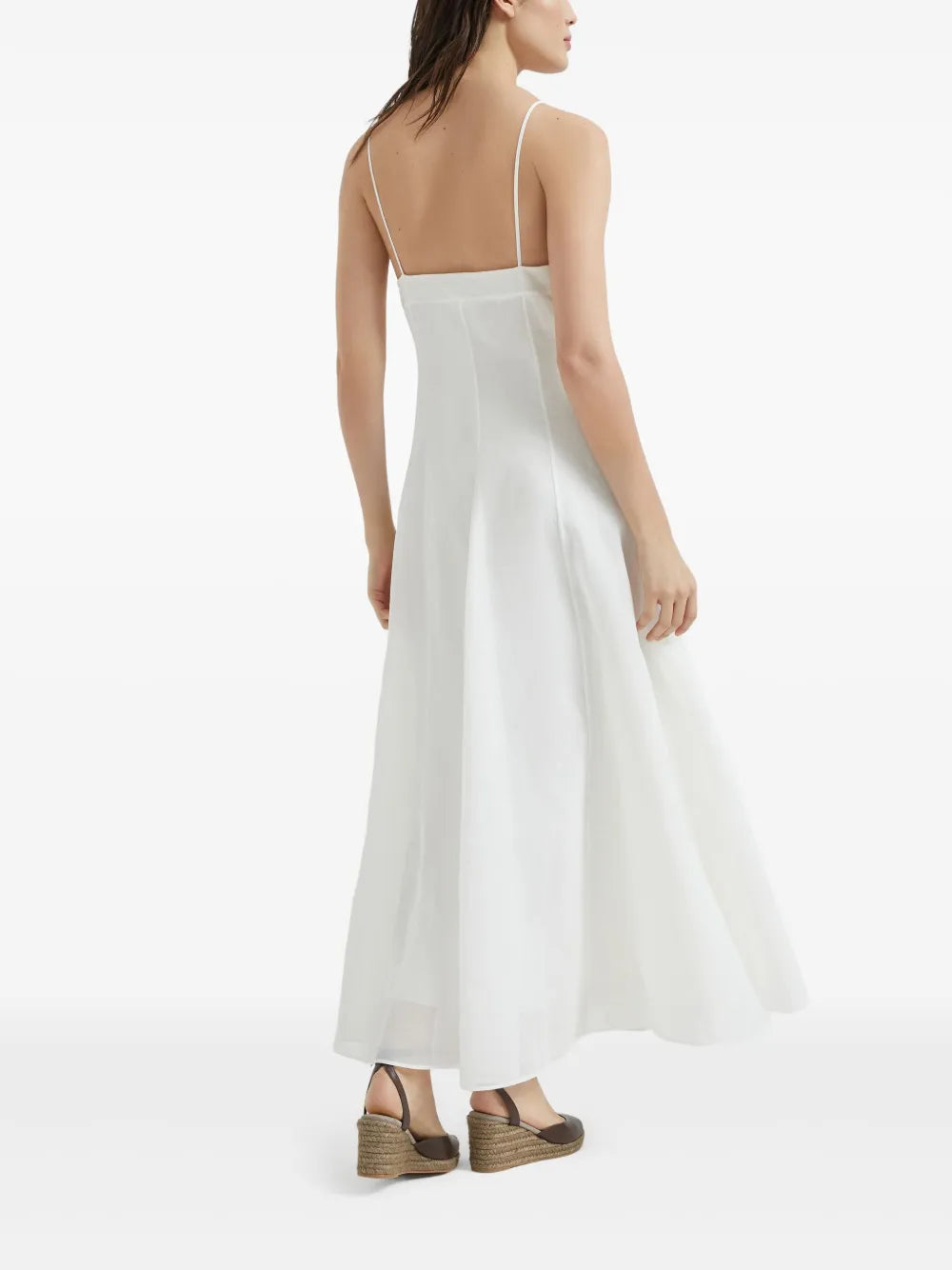 Brunello Cucinelli Monili Chain Detail Organza Dress