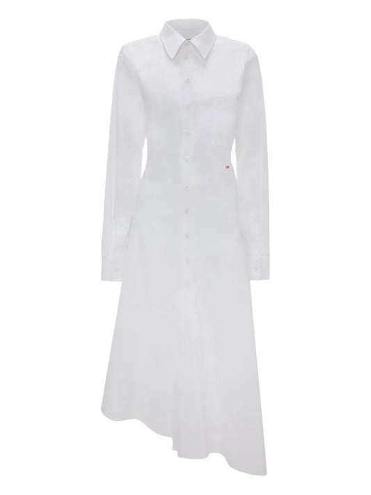 Victoria Beckham Panelled Asymmetrical Shirt Dress