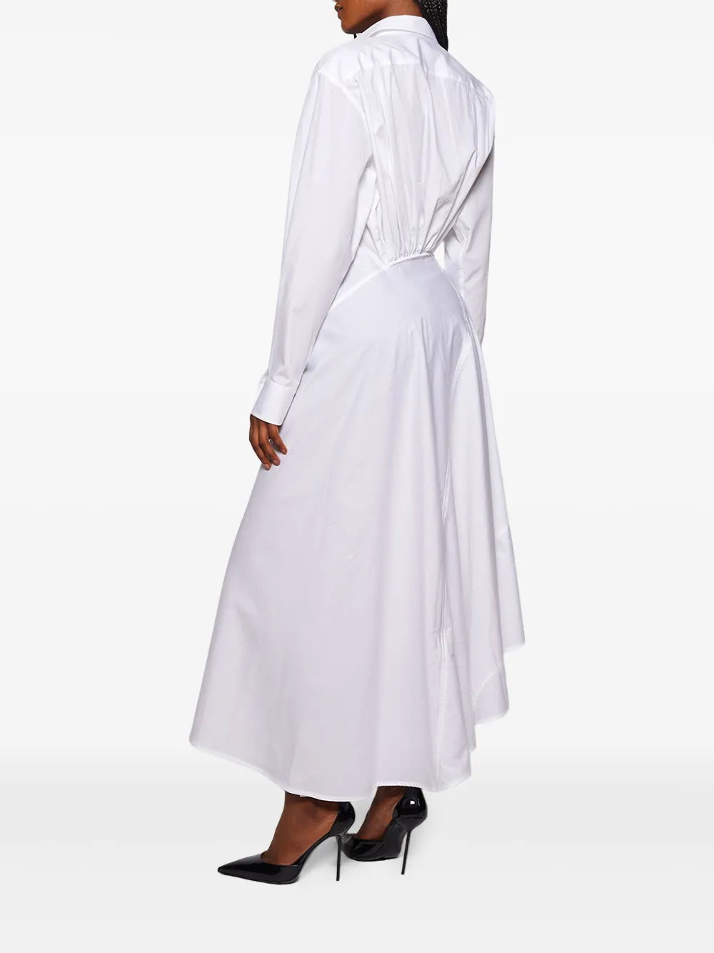 Victoria Beckham Panelled Asymmetrical Shirt Dress