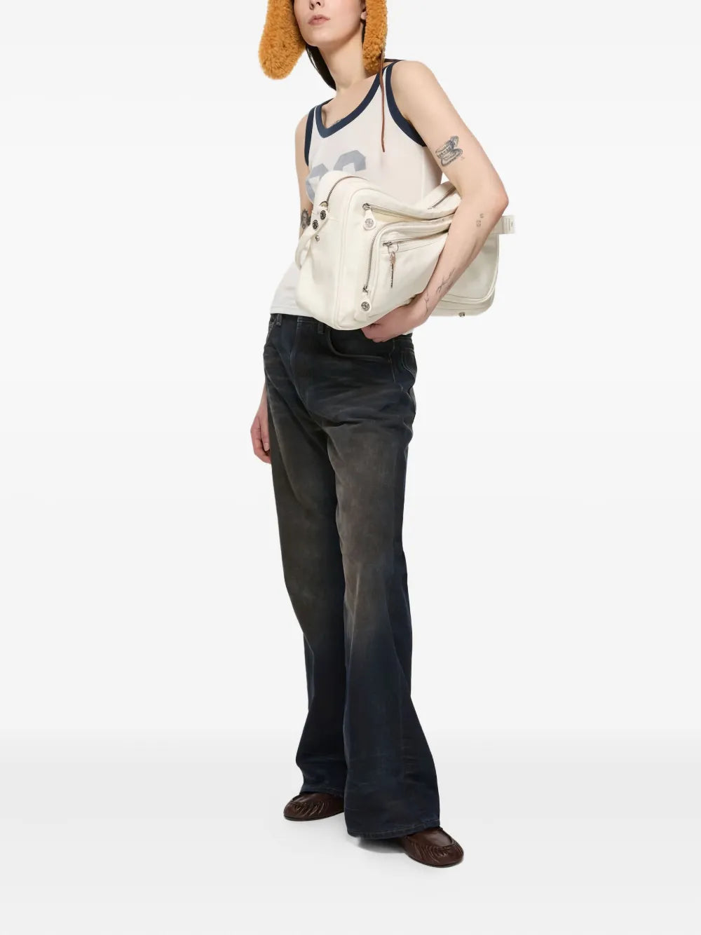 Acne Studios Camero Leather Shoulder Bag
