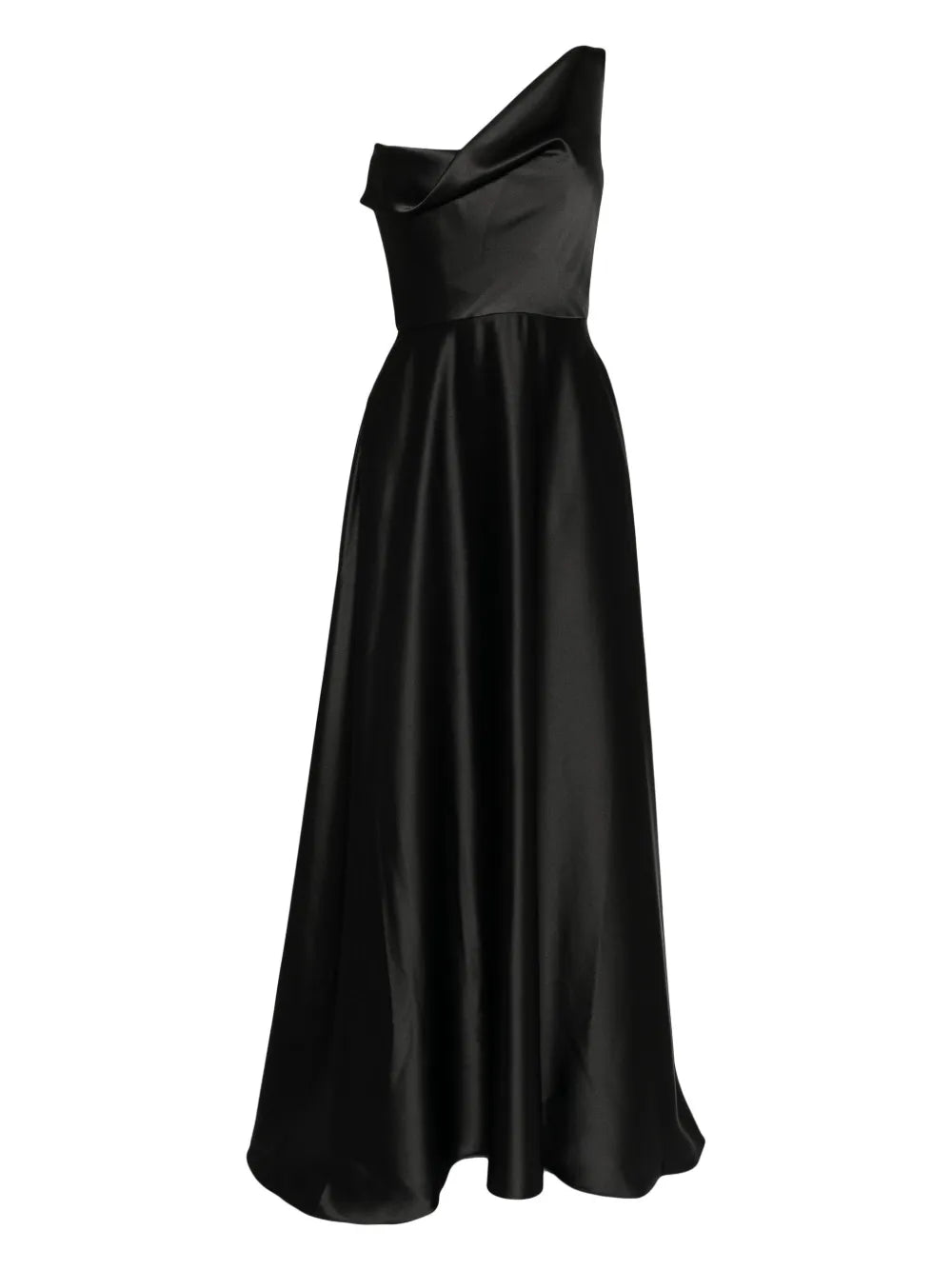 Amsale One Shoulder Draped Gown