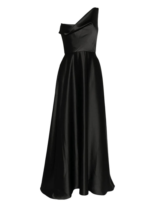 Amsale One Shoulder Draped Gown
