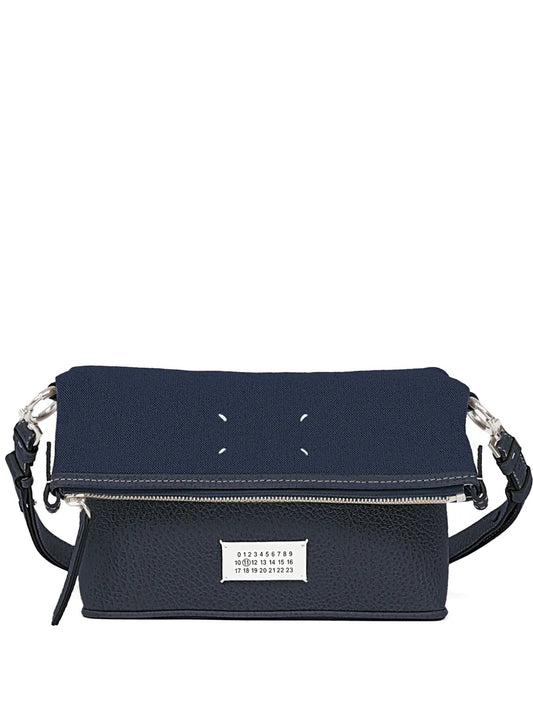 Maison Margiela Top Zip Leather Shoulder Bag
