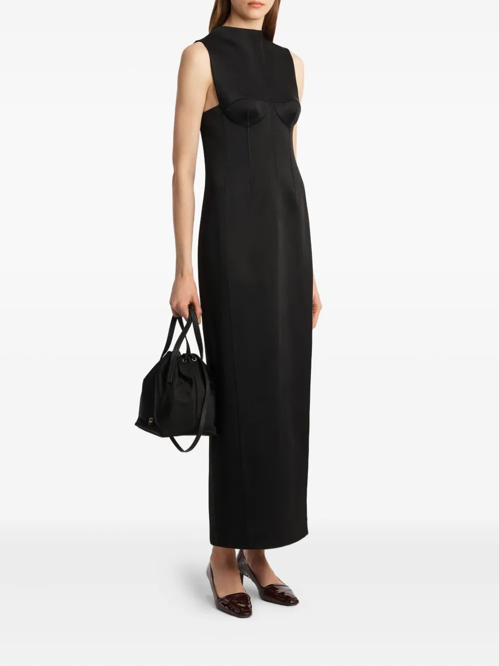 Khaite Shoshanna Bustier Shape Maxi Dress