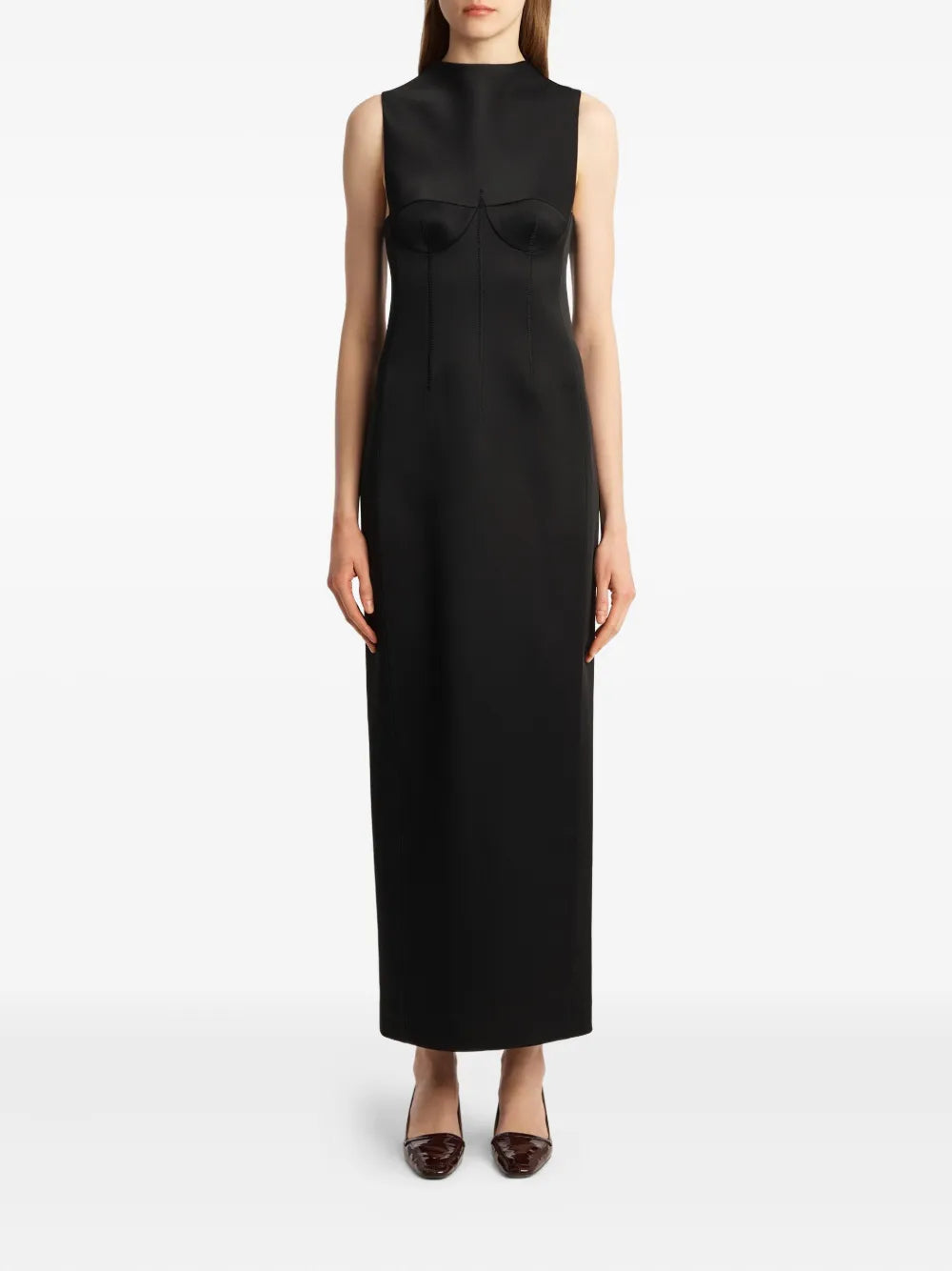 Khaite Shoshanna Bustier Shape Maxi Dress