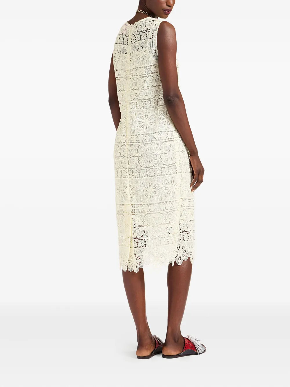 La Doublej Lace Embroidered Dress