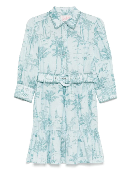 Mc2 Saint Barth Linen Mini Dress