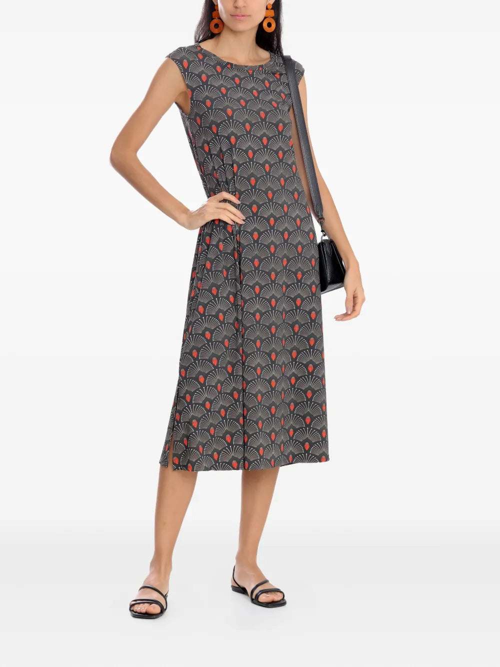 Lygia Nanny Floral Print Sleeveless Midi Dress