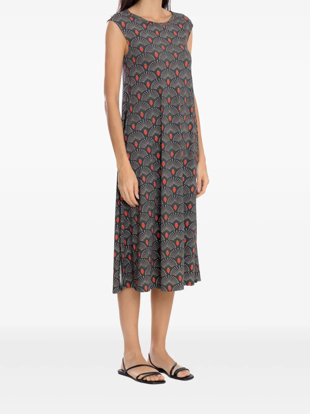 Lygia Nanny Floral Print Sleeveless Midi Dress