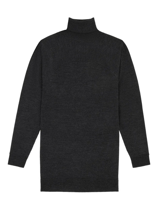 Mm6 Maison Margiela Turtleneck Panelled Mini Dress