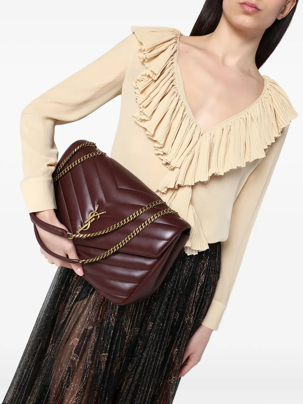 Saint Laurent Large Loulou Quilted Shoulder Bag