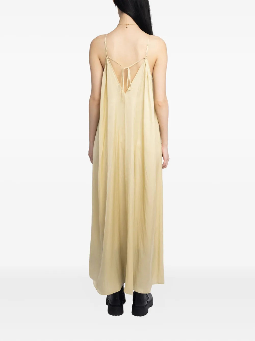 Zadigvoltaire Ristym Spaghetti Strap Gathered Maxi Dress
