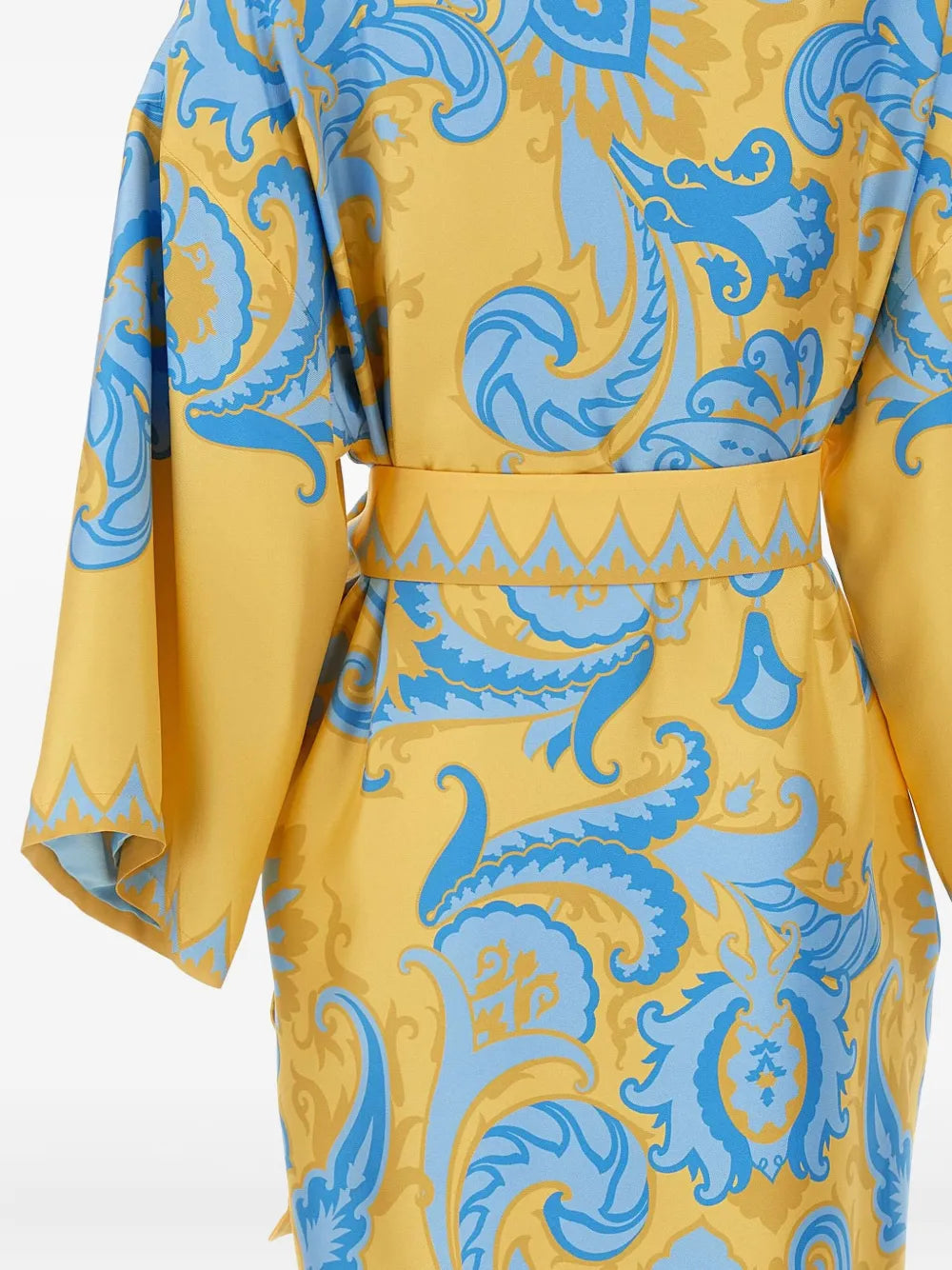 Etro Ornate Print Belted Robe Dress