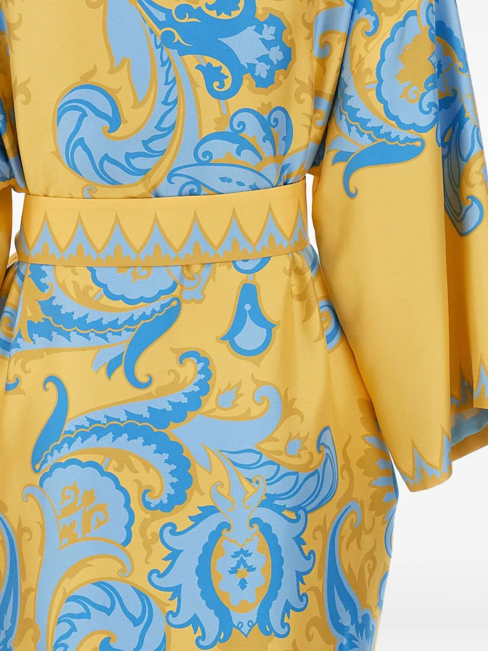 Etro Ornate Print Belted Robe Dress