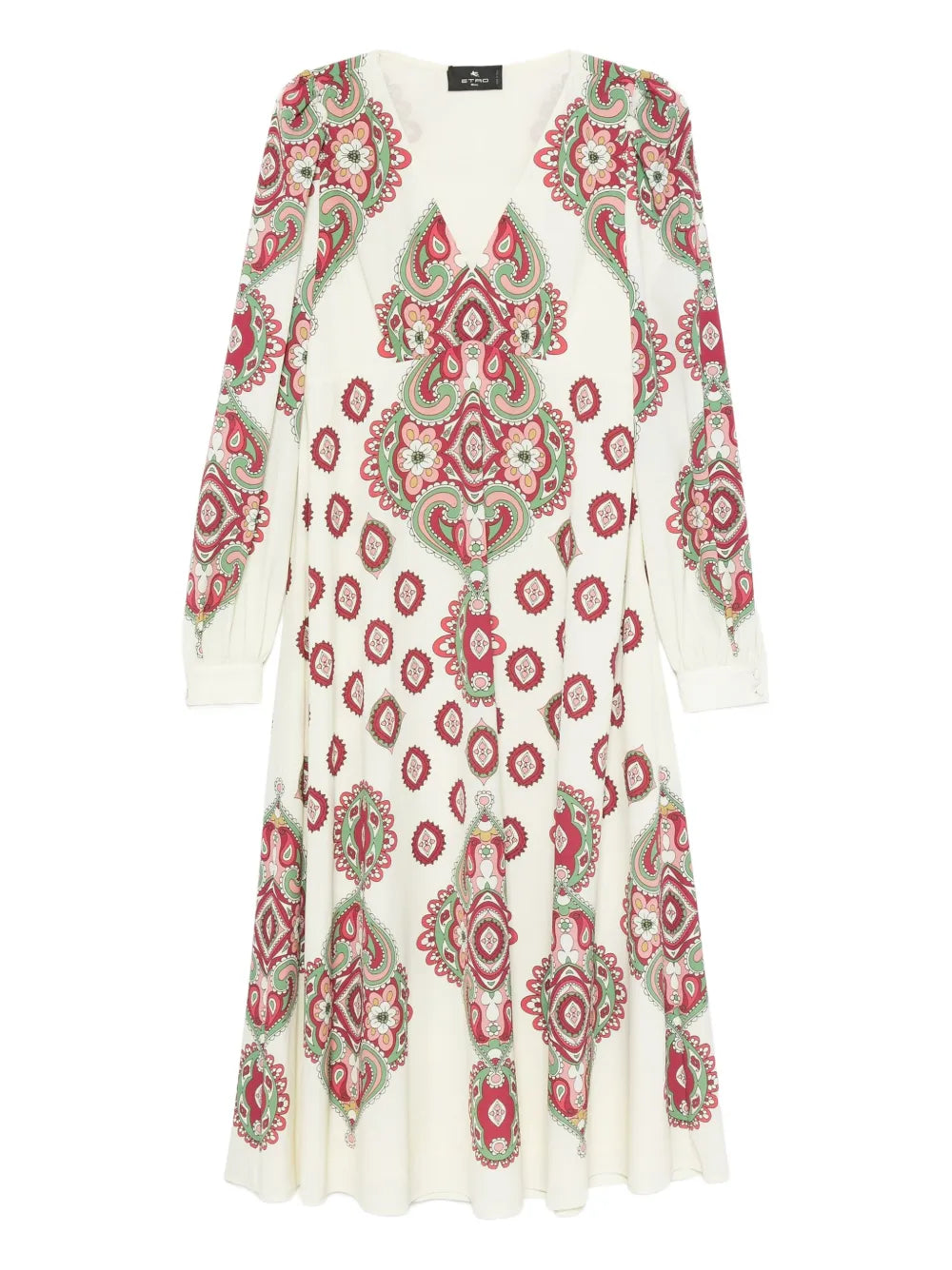 Etro Paisley Print Long Sleeve Dress