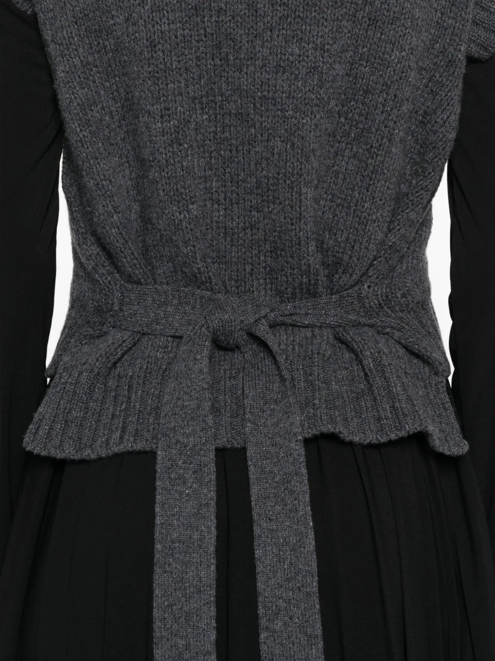 Weekend Max Mara Cable Knit Pleated Midi Dress
