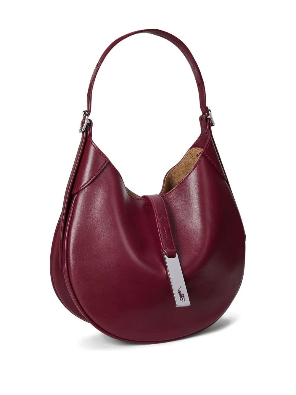 Polo Ralph Lauren Polo Id Curved Handle Leather Bag