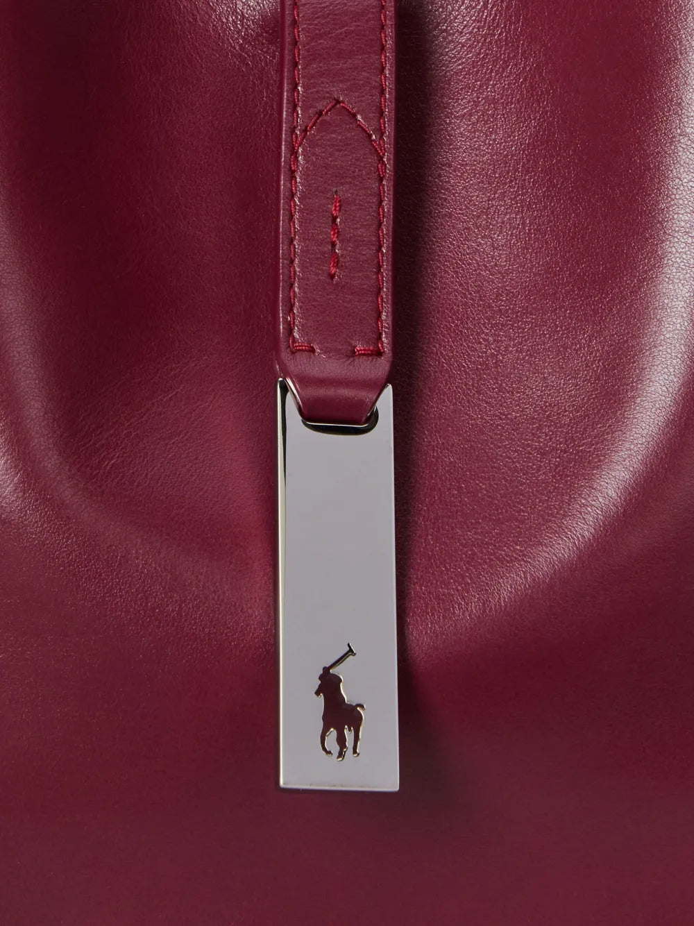 Polo Ralph Lauren Polo Id Curved Handle Leather Bag