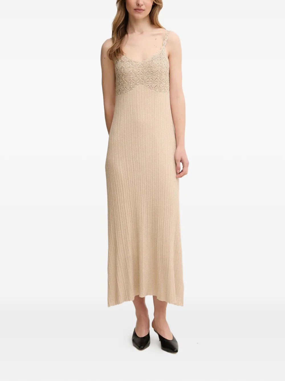 Hoss Intropia Embellished Strap Midi Dress