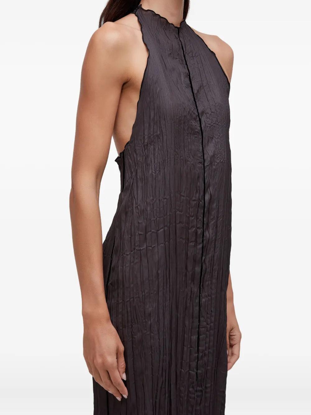 Osklen Raglan Satin Double Face Maxi Dress