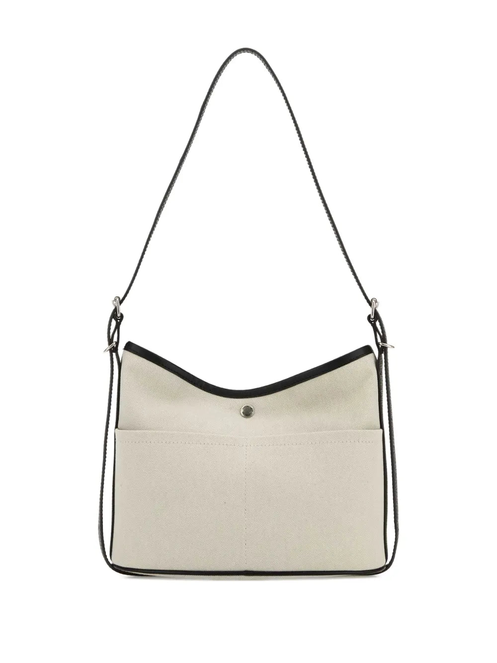 Balenciaga Biarri Logo Plaque Canvas Shoulder Bag