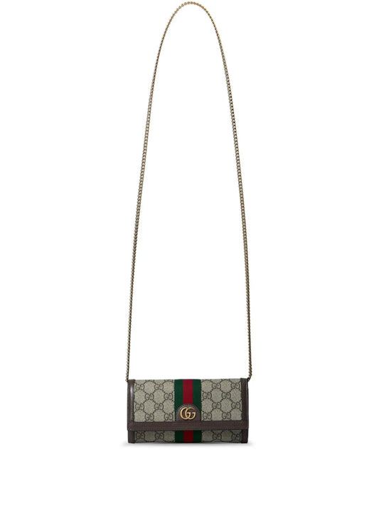 Gucci Gg Canvas Chain Wallet