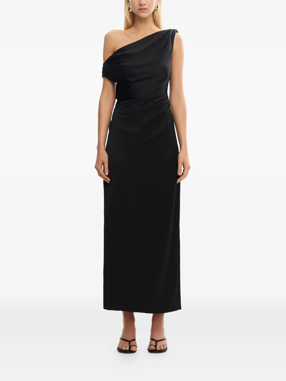 Significant Other Alyssa Draped One Shoulder Maxi Dress