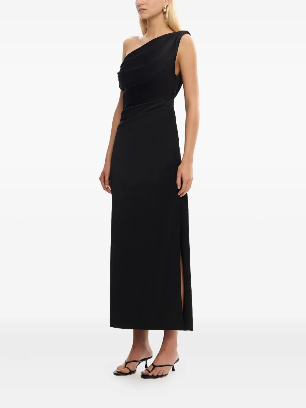 Significant Other Alyssa Draped One Shoulder Maxi Dress
