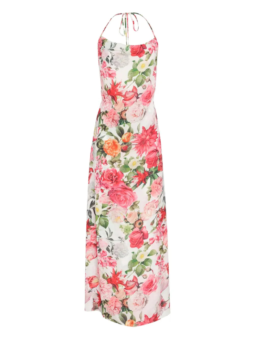 Lethicia Bronstein Anturio Floral Print Cowl Neck Maxi Dress
