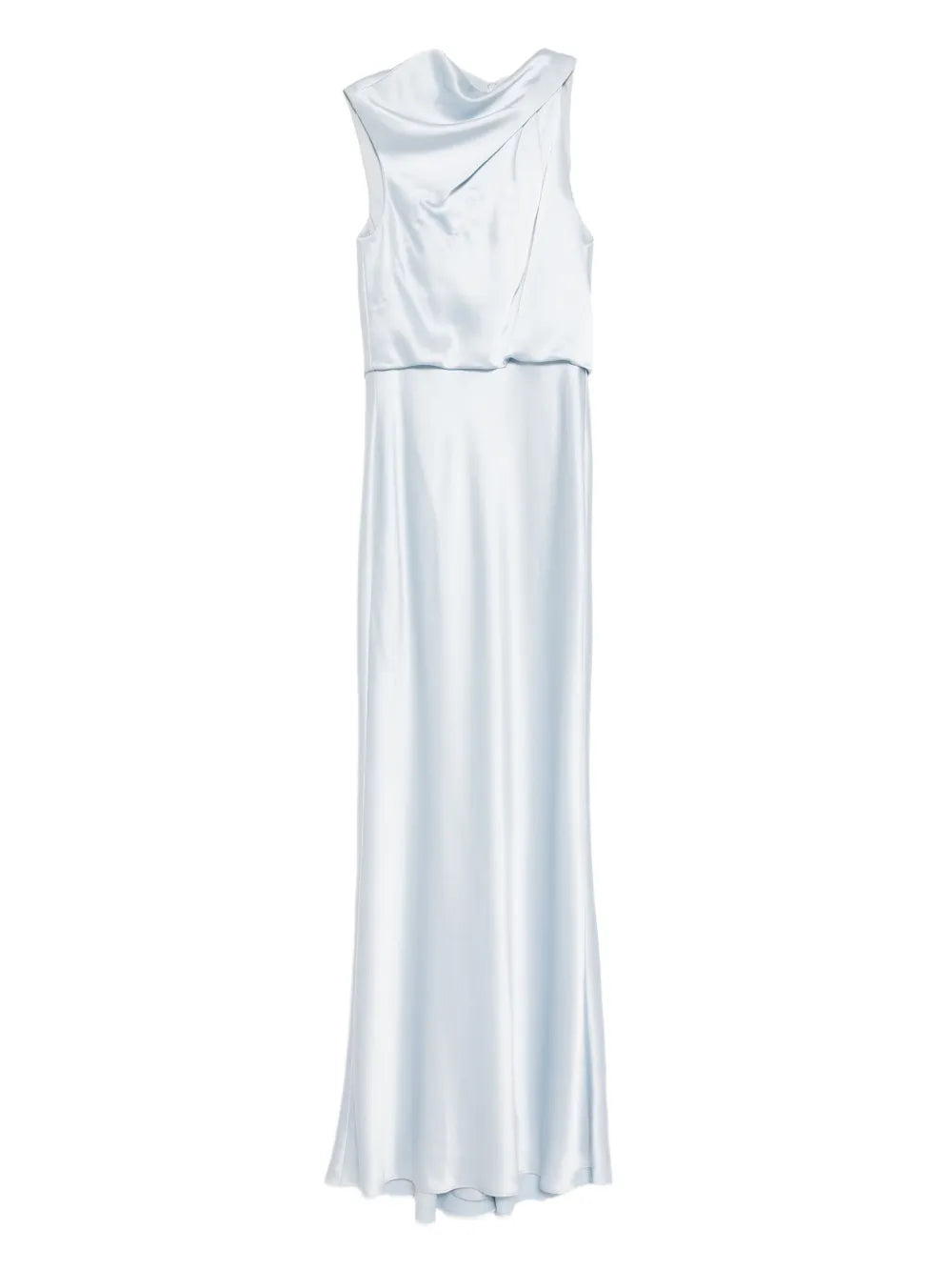Amsale Satin Draped Dress