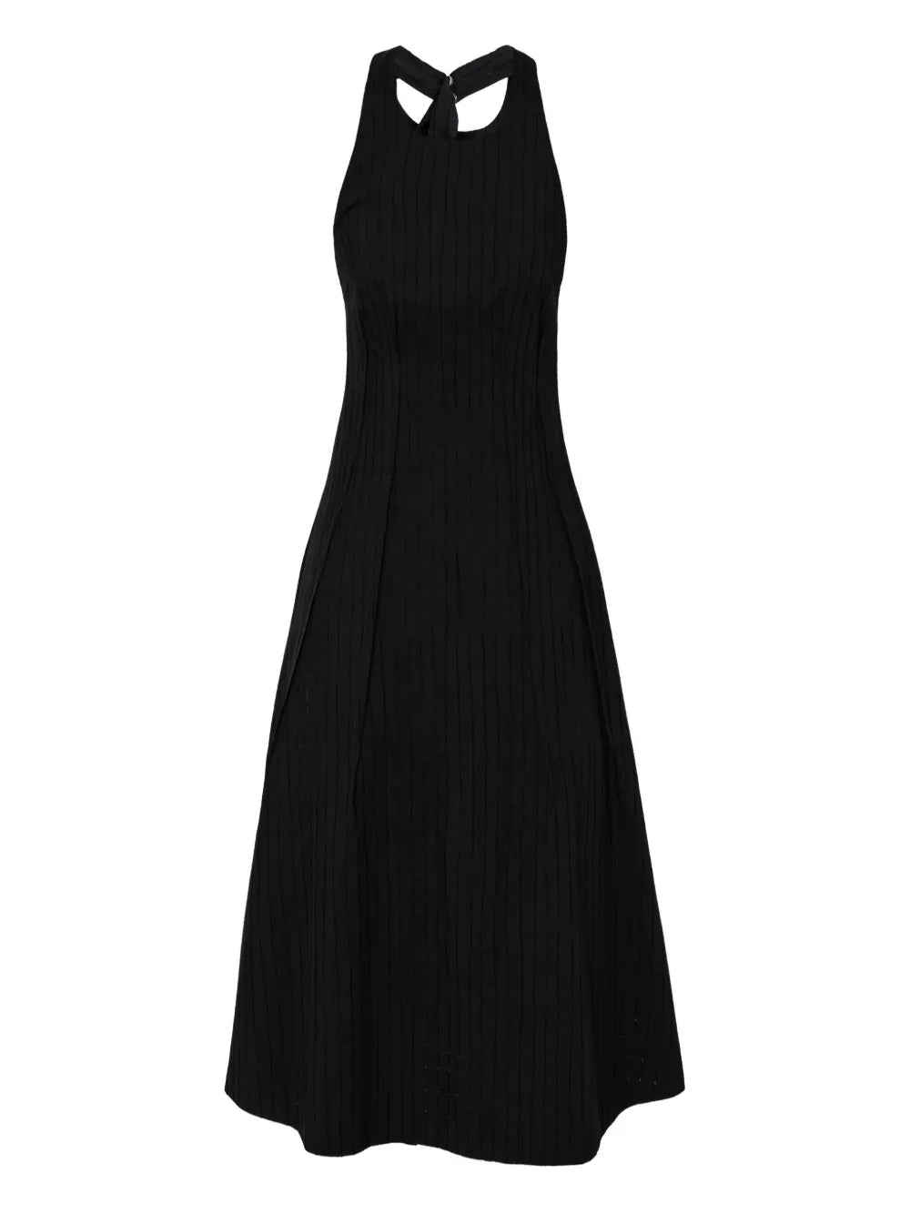Rxquette Halter Neck Pleated Midi Dress