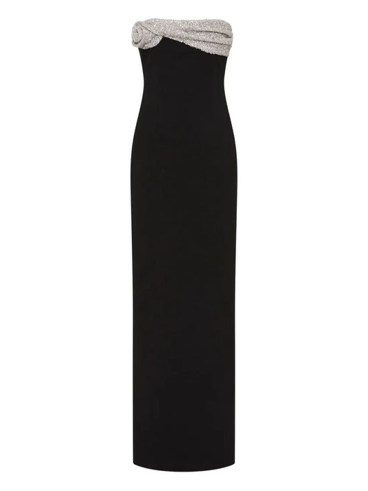 Rachel Gilbert Charlotte Sequin Embellished Strapless Gown