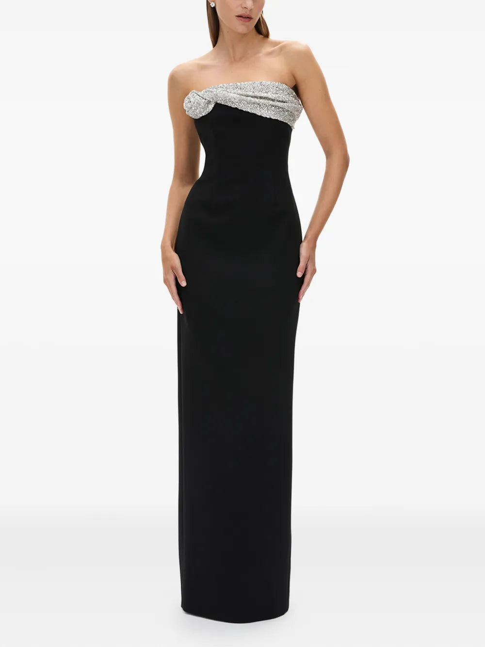 Rachel Gilbert Charlotte Sequin Embellished Strapless Gown