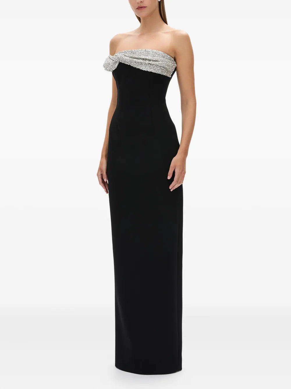 Rachel Gilbert Charlotte Sequin Embellished Strapless Gown