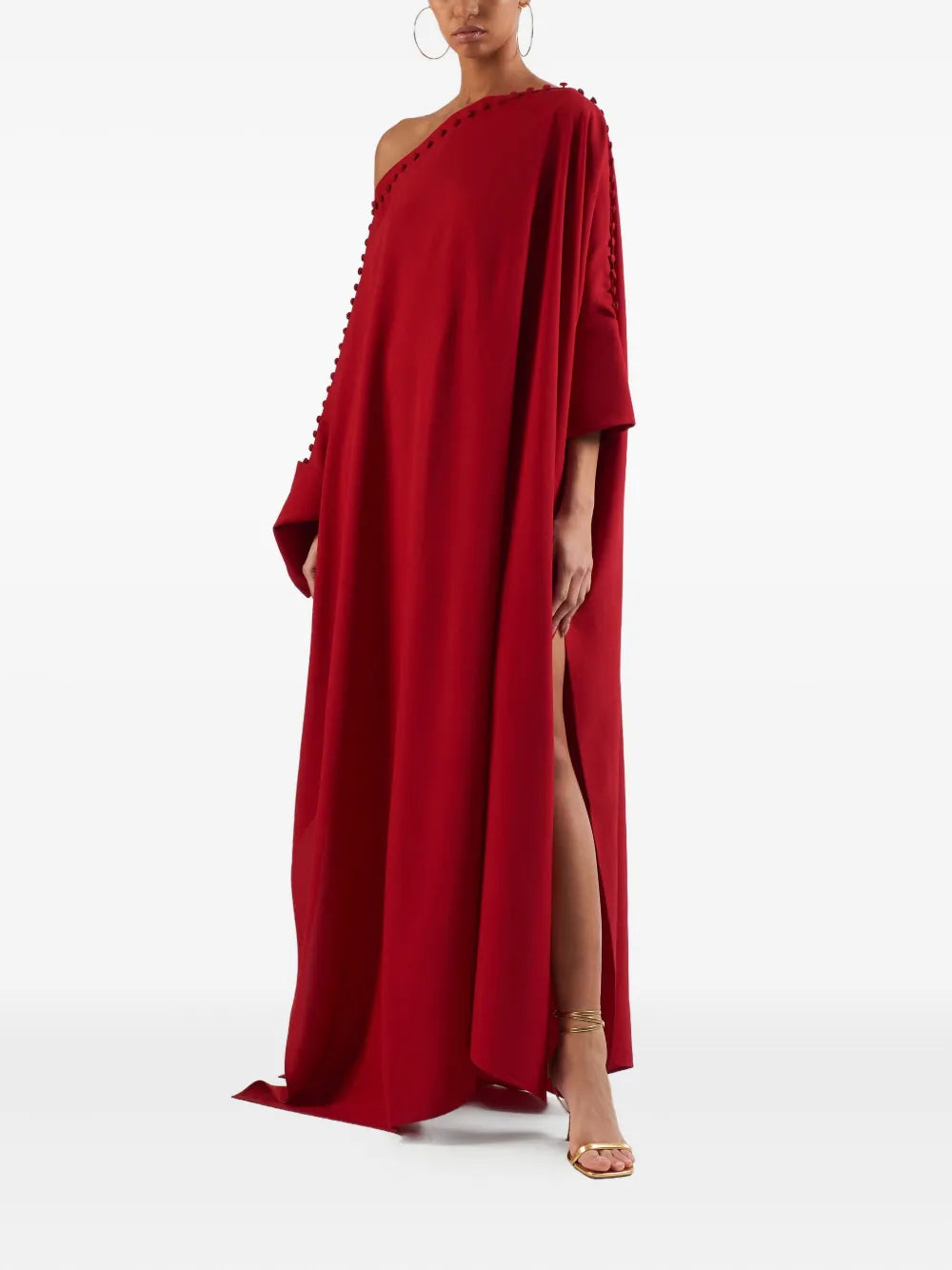 Taller Marmo Pom Pom Detail Maxi Dress