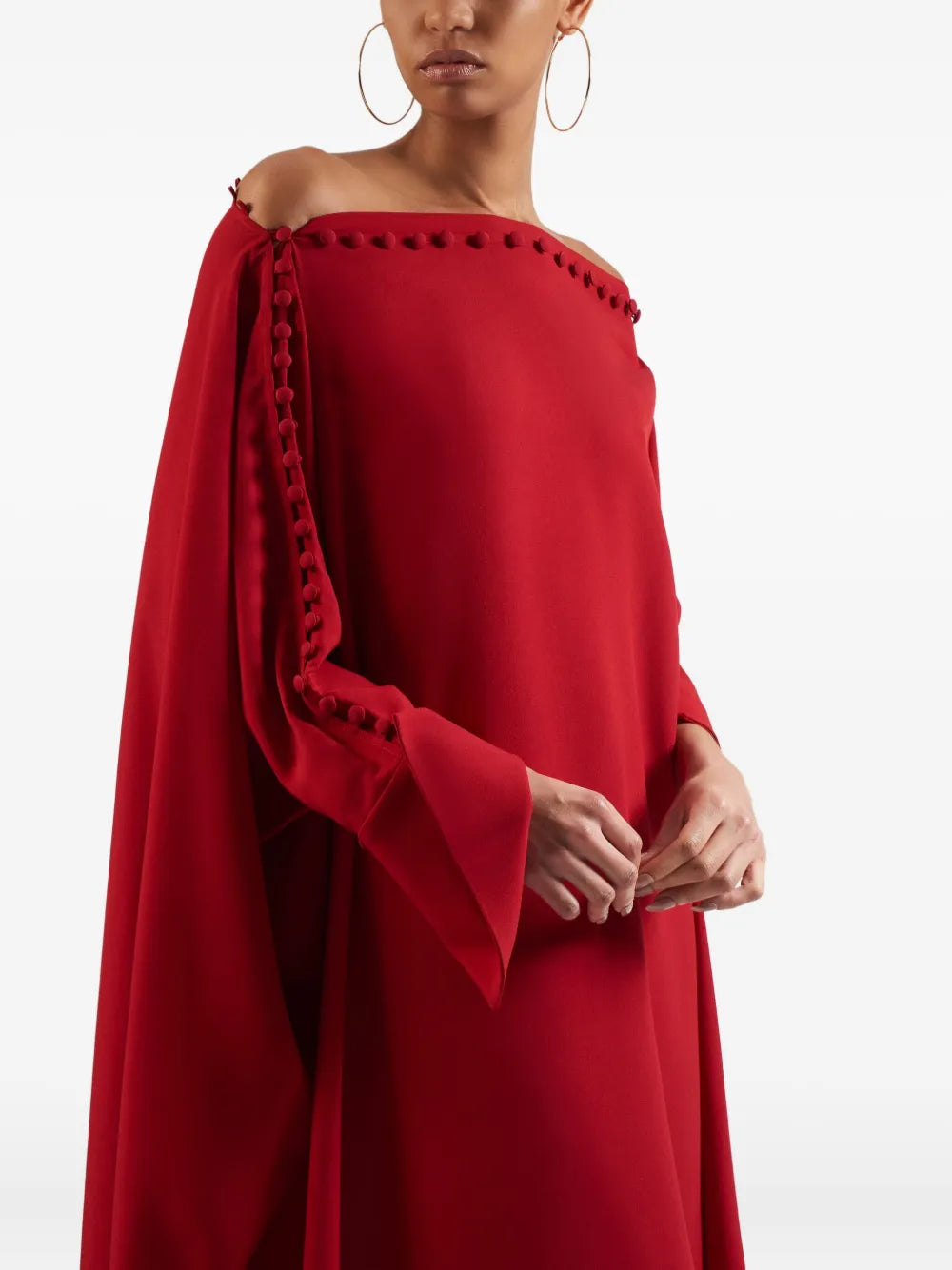 Taller Marmo Pom Pom Detail Maxi Dress