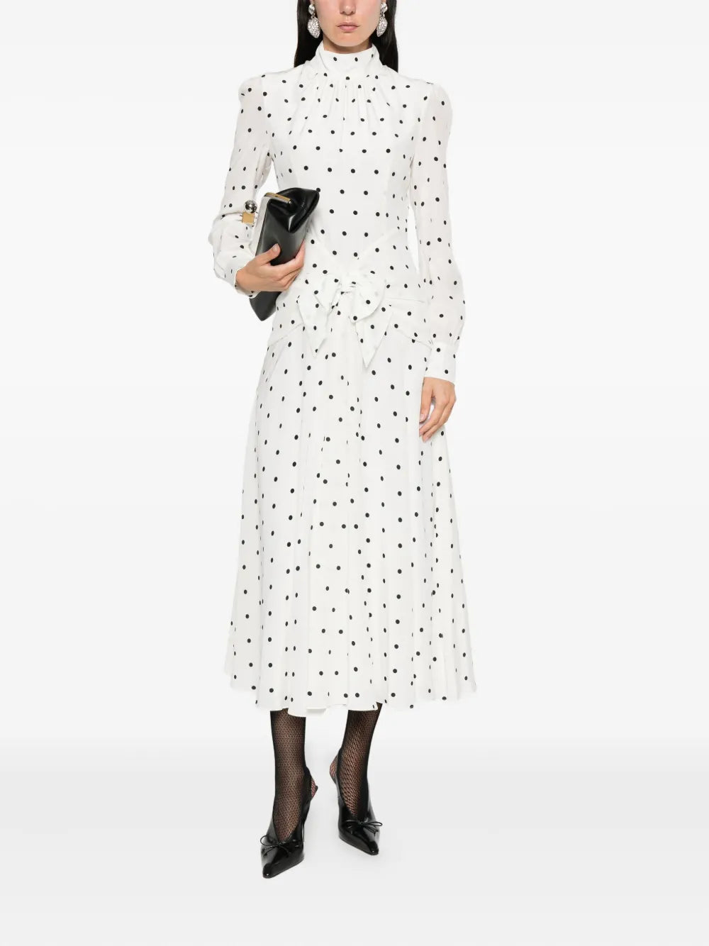 Alessandra Rich Polka Dot Dress