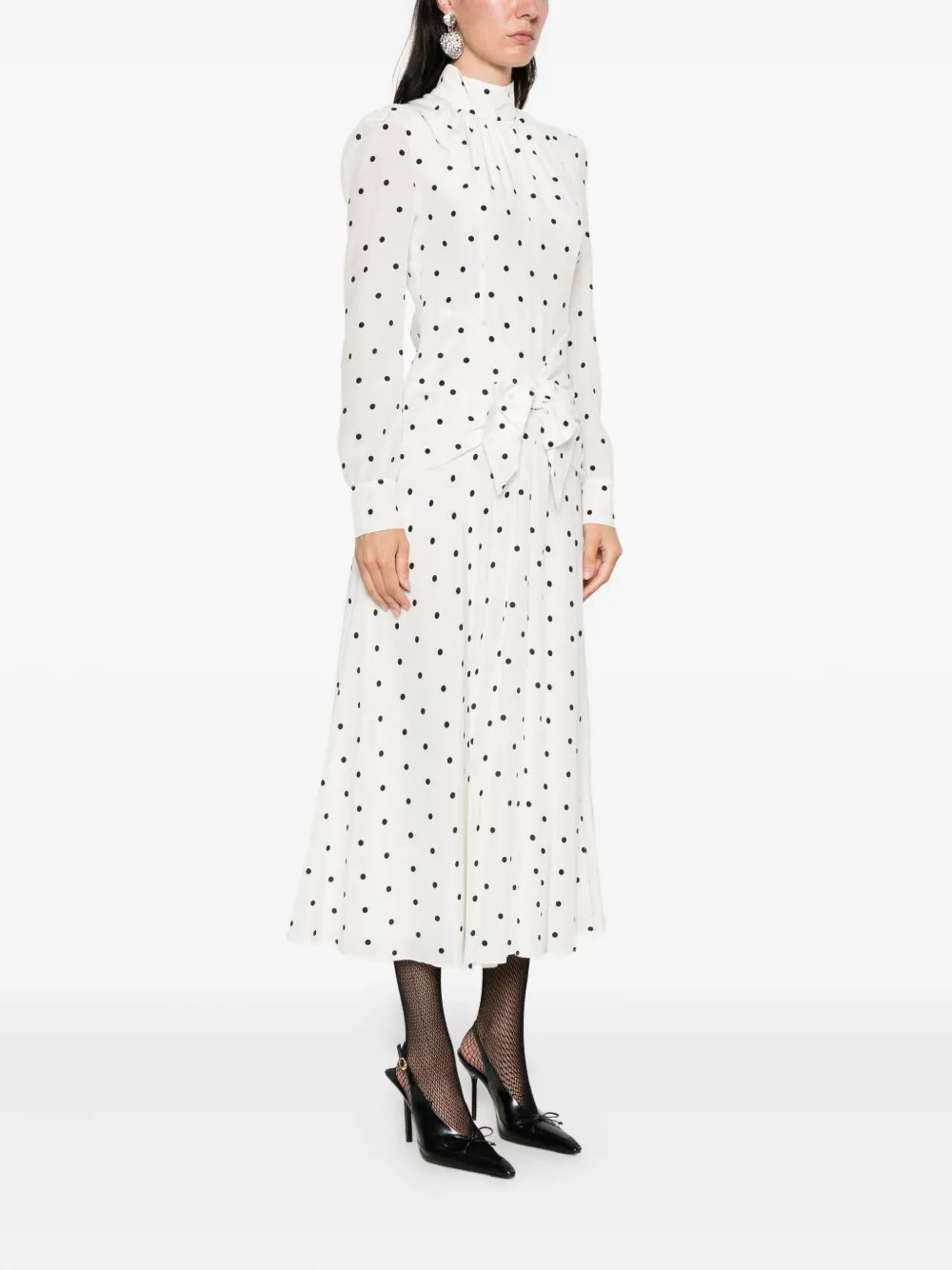 Alessandra Rich Polka Dot Dress